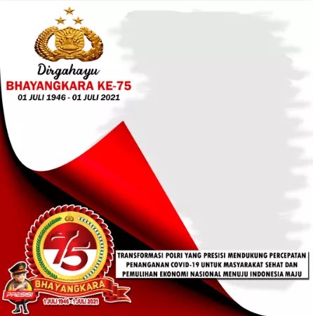 Kumpulan Link Twibbon Hut Bhayangkara Ke-75 Tahun 2021 - Portalmadura.com Bingkai foto TWIBBON HUT BHAYANGKARA KE 75
