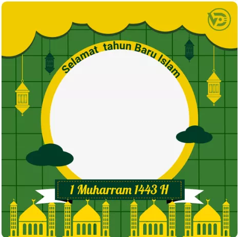 Link Download Twibbon Tahun Baru Islam 1443 H / 2021 - Portalmadura.com Twibbon ucapan Selamat Tahun Baru Islam 1 Muharram 1443 H