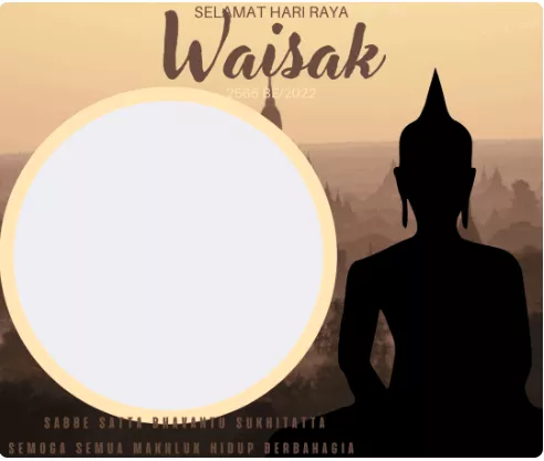 12 Link Download Twibbon Hari Waisak 2022 Keren Untuk Sosial Media - Portalmadura.com twibbon hari raya waisak 2022