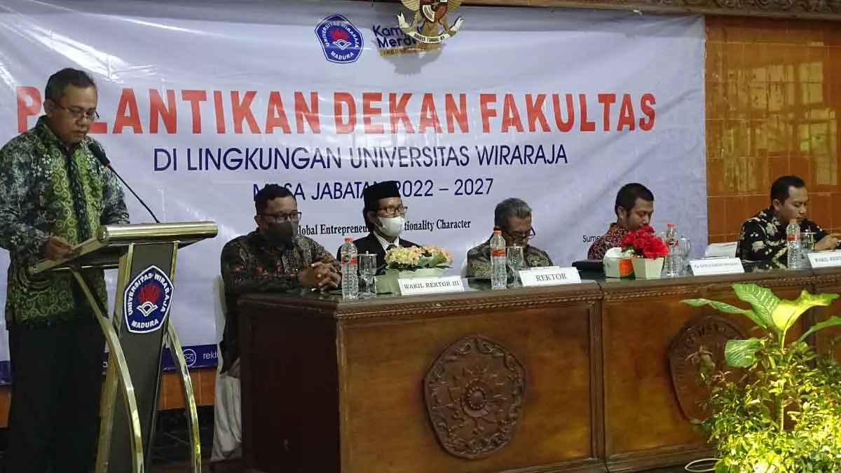 Rektor Unija Lantik 7 Dekan Baru Masa Jabatan 2022-2027 - Portalmadura.com Rektor Unija Lantik 7 Dekan Baru Masa Jabatan 2022-2027