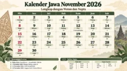 Kalender Jawa November 2026 Lengkap Weton, Neptu, Dan Hari Penting - Portalmadura.com Kalender Jawa November 2026 Lengkap Weton, Neptu, dan Hari Penting