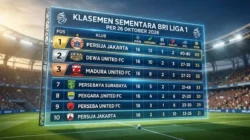 Klasemen Sementara Liga 1 Per 26 Oktober 2026: Persija Kokoh Di Puncak, Madura United Dan Persebaya Sengit - Portalmadura.com Klasemen Sementara Liga 1 Per 26 Oktober 2026: Persija Kokoh di Puncak, Madura United dan Persebaya Sengit