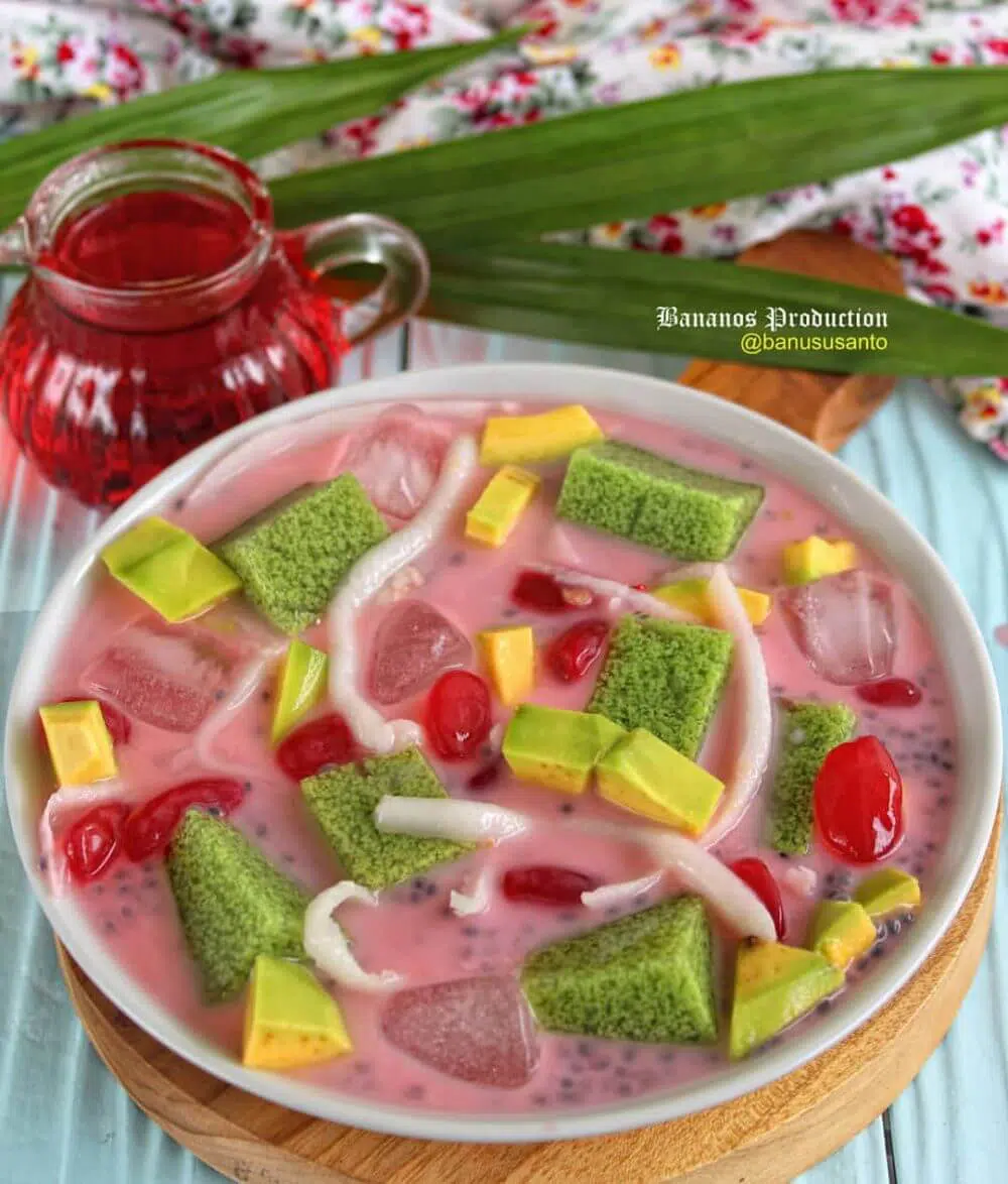 Resep Es campur puding lumut