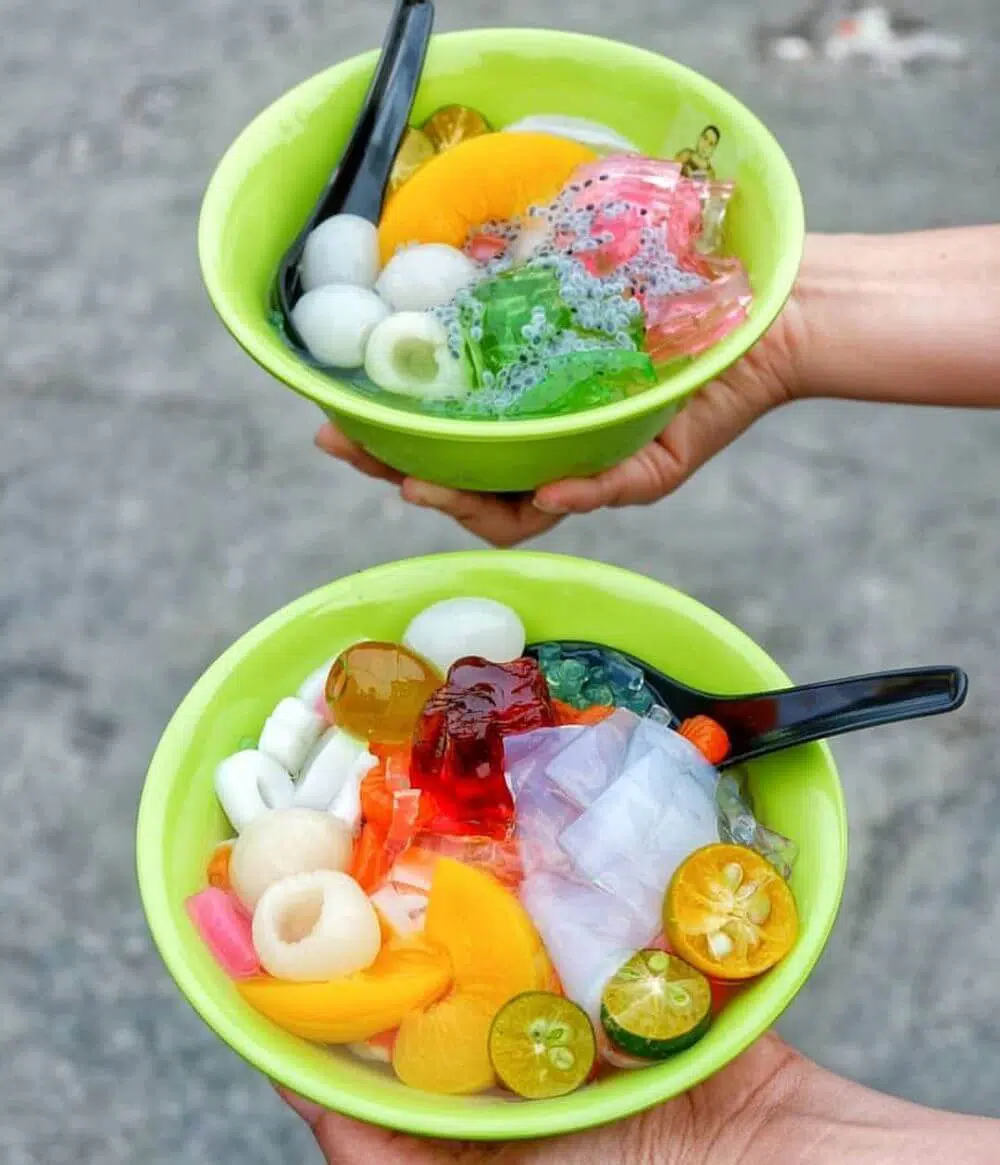 resep Es campur jelly acen