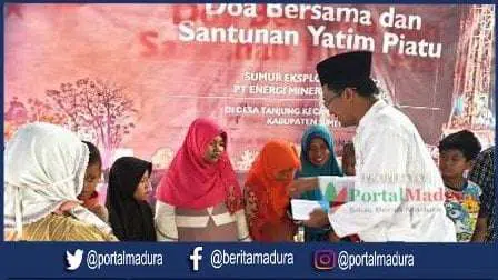 KKKS EML Sumenep Tuntas Santuni Yatim 15 Desa