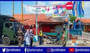 Langgar Aturan, APK Pemilu 2019 di Sampang Dibersihkan