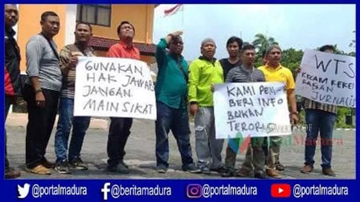 Aksi Solidaritas, WTS Kecam Kekerasan pada Jurnalis di Pamekasan