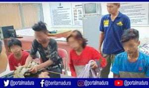 Satu Wanita, 4 Anak Punk Diamankan di Traffic Light Sampang