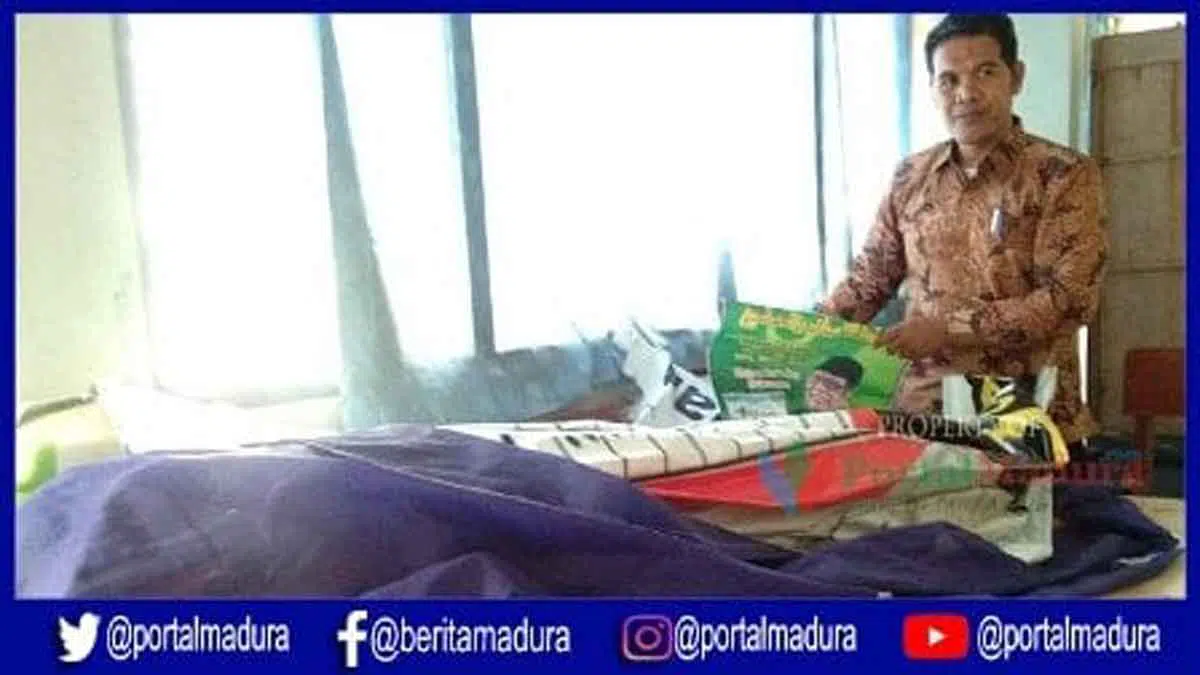 Awal Tahun 2019, Bawaslu Pamekasan Tertibkan 200 APK Melanggar