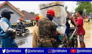 Banjir Blega Bangkalan Mulai Surut