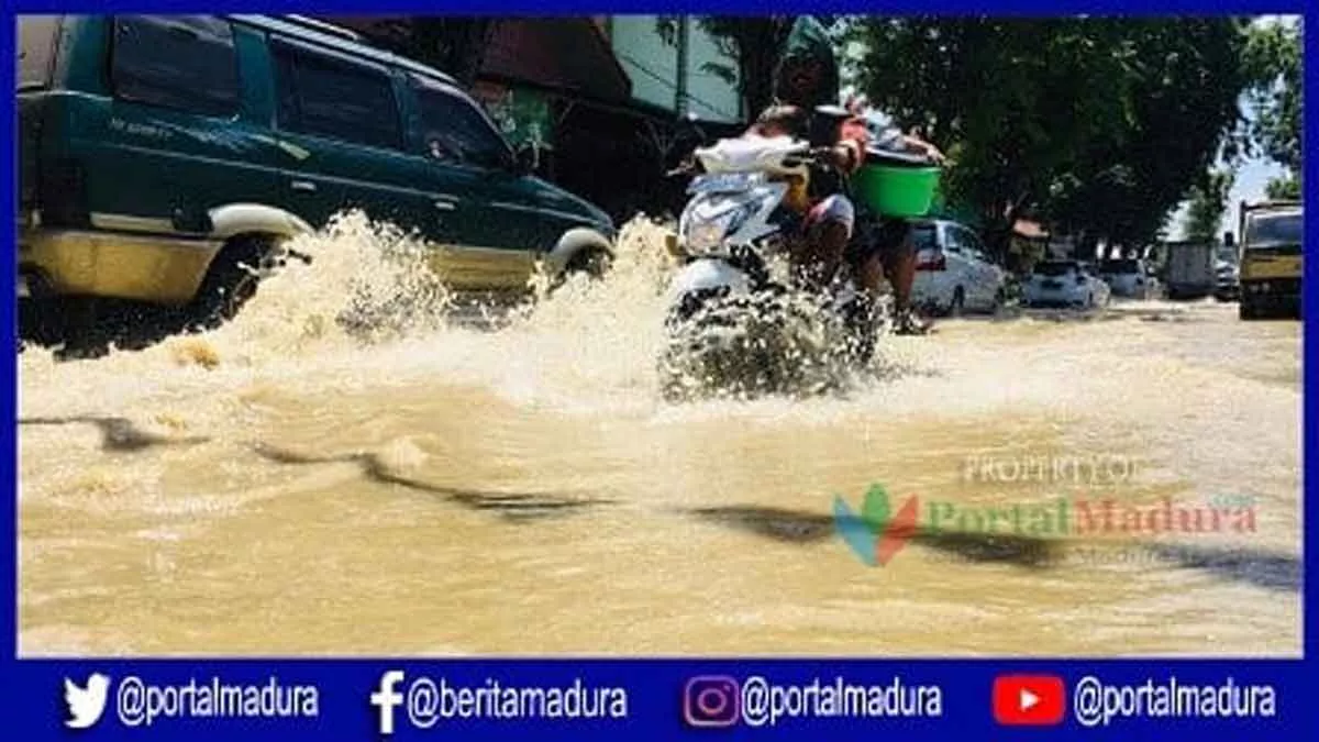 Banjir Landa Perkampungan Warga Blega Bangkalan
