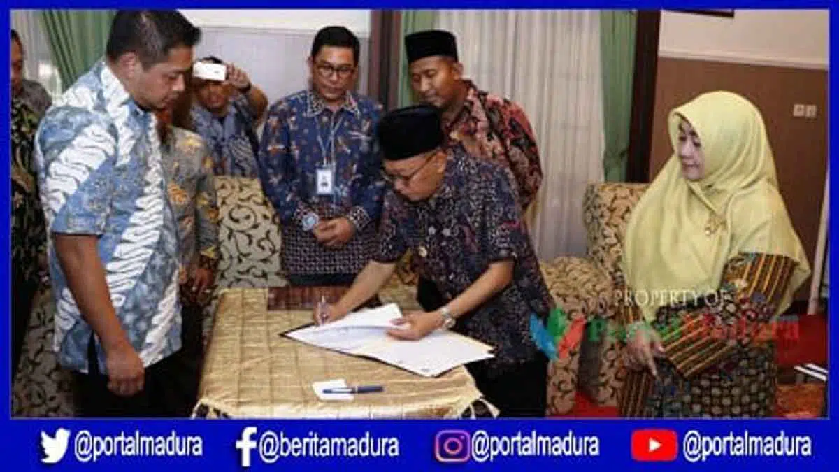 Bupati Sumenep Teken MoU Pengoperasian ICS dengan PT Perinus Persero
