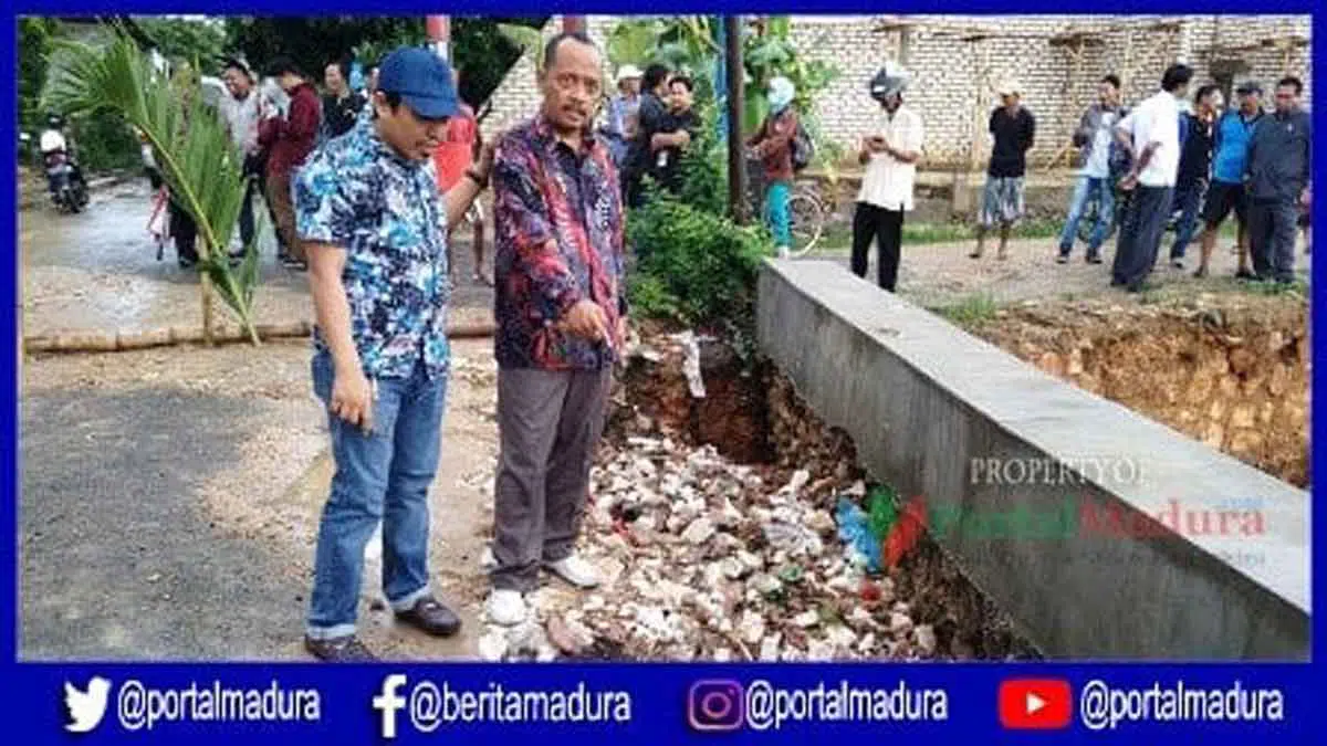 Drainase Jati Emas Rusak, Pemkab Sumenep Minta Rekanan Bertanggung Jawab