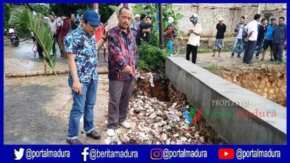 Drainase Jati Emas Rusak, Pemkab Sumenep Minta Rekanan Bertanggung Jawab