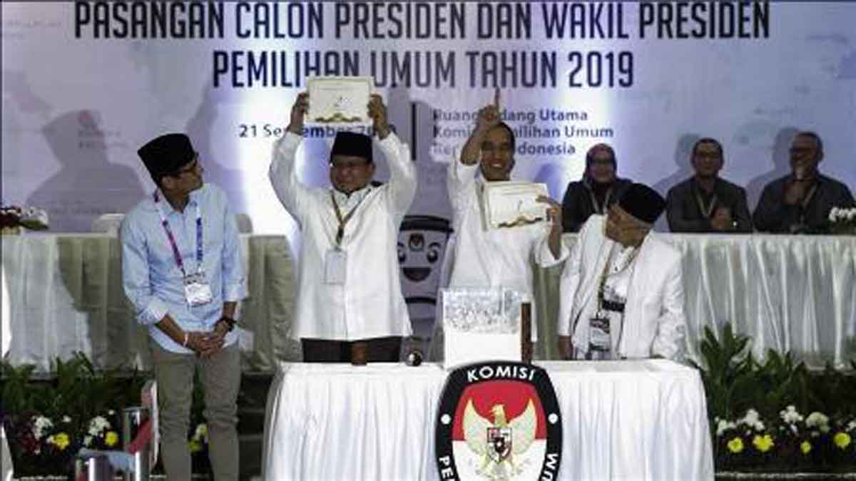 Dua pasangan capres-cawapres Pemilu 2019 akan ikuti debat perdana malam nanti