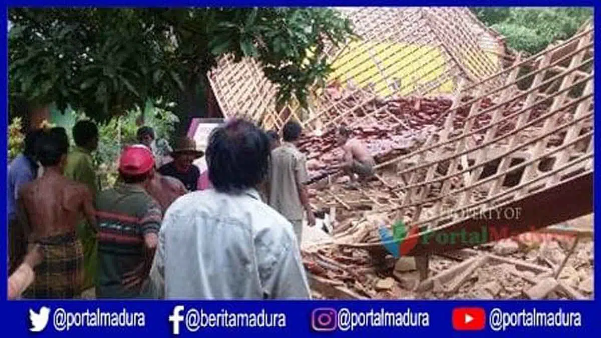 Gedung SDN Sendir Lenteng Sumenep Ambruk