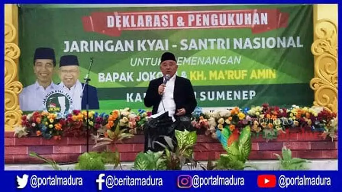 Untuk Kemenangan Jokowi-Ma’ruf, Kiai Asep Pimpin Istigasah Awali Deklarasi  Jaringan Kiai – Santri Nasional di Sumenep