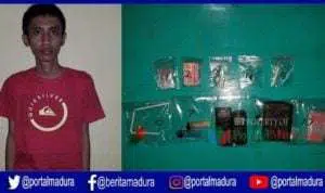 Polres Sumenep Amankan Pemilik Sabu 2,15 Gram