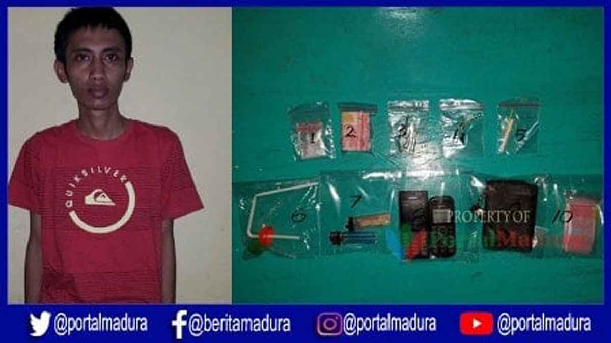 Polres Sumenep Amankan Pemilik Sabu 2,15 Gram