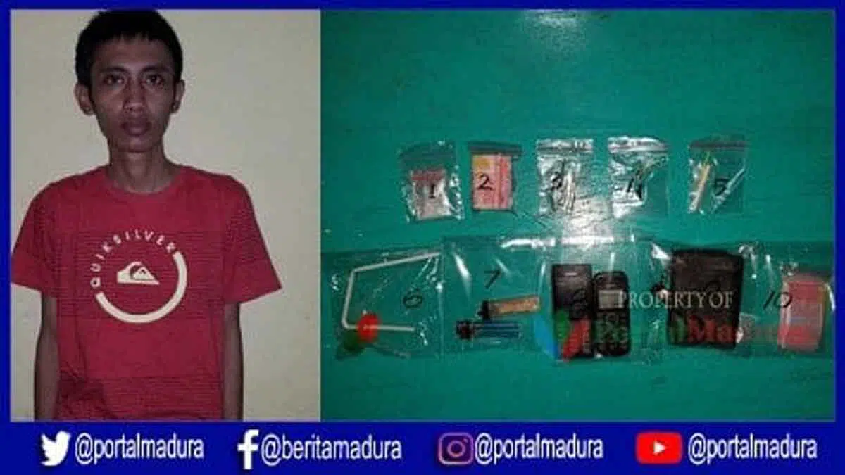 Polres Sumenep Amankan Pemilik Sabu 2,15 Gram