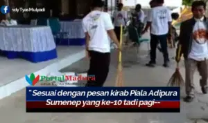 Usai Acara Sandiaga Uno di GNI, Karjo Sumenep Bersih-bersih