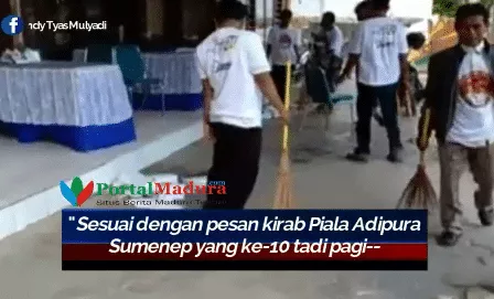Usai Acara Sandiaga Uno di GNI, Karjo Sumenep Bersih-bersih