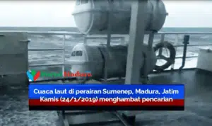 Ngeri! Video KN SAR 225 Widura Dihadang Ombak Saat Pencarian Nelayan Hilang