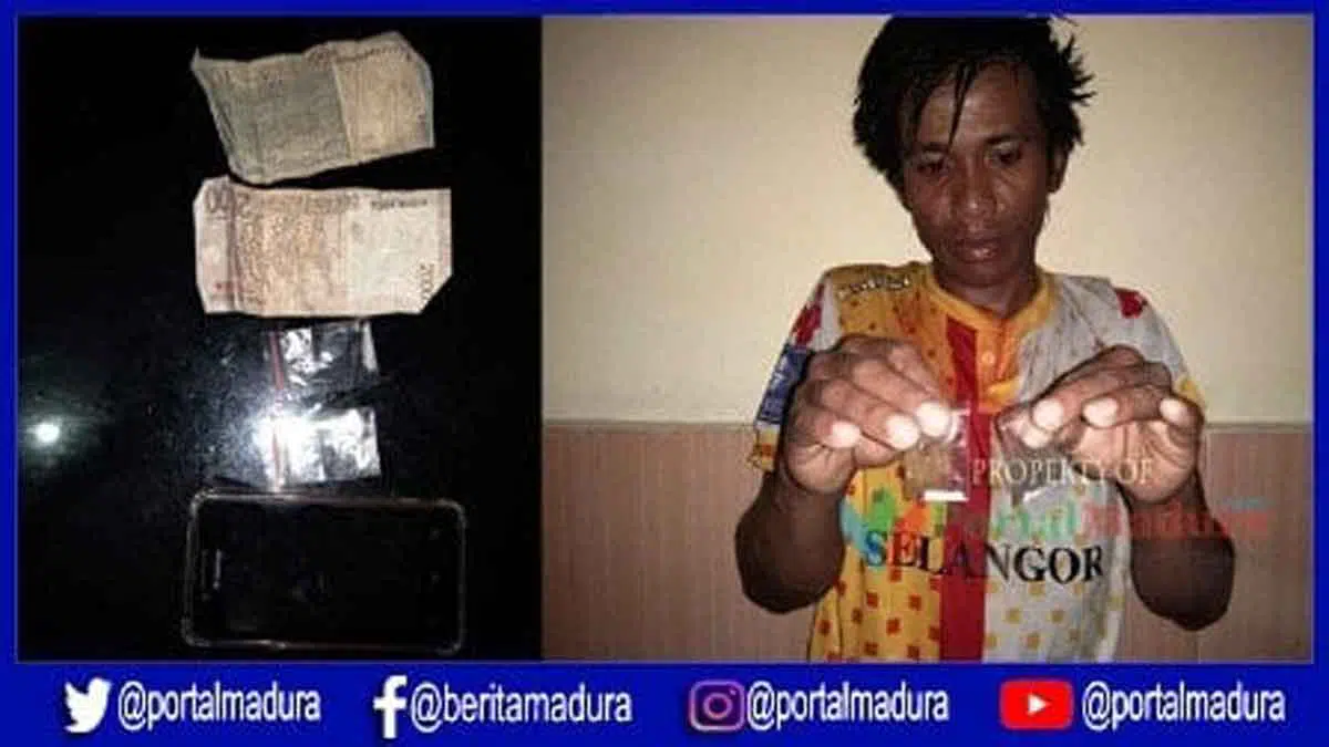 Warga Dasuk Barat Sumenep Simpan Sabu di Balik Pelindung HP