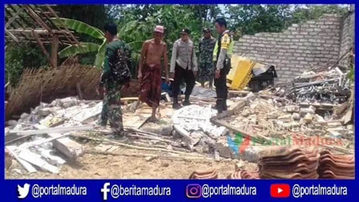 Rumah Warga Rusak, Hujan Es dan Puting Beliung Landa Madura