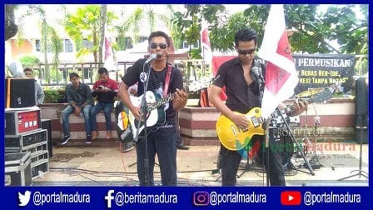 Batasi Kreatifitas, Puluhan Musisi Pamekasam Tolak RUU Permusikan