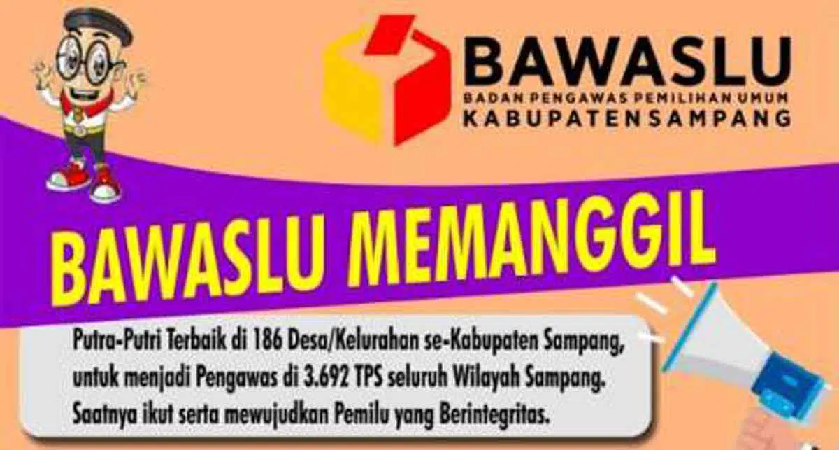 Bawaslu Sampang Buka Rekrutmen Pengawas TPS Pemilu 2019