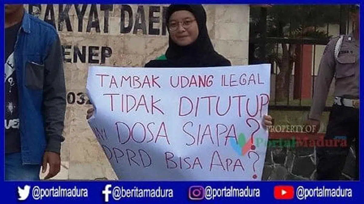 Tambak Udang Yang Diduga Ilegal Tuai Protes Pemuda Sumenep