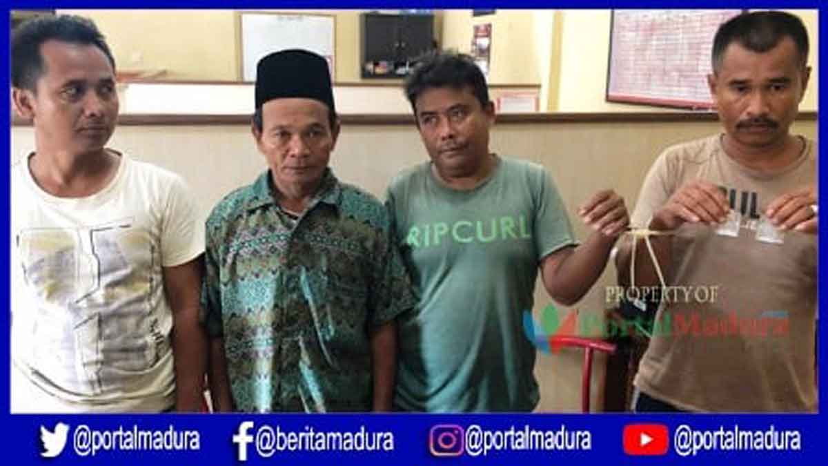 Oknum Perangkat Desa dan Tiga Rekannya Diringkus Polisi Sumenep