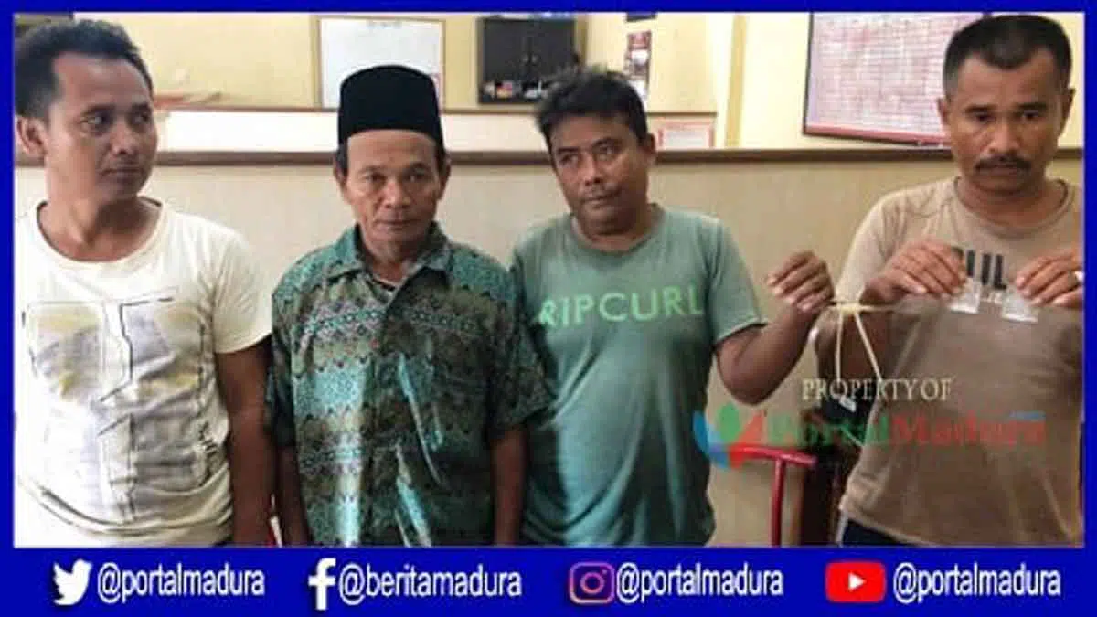 Oknum Perangkat Desa dan Tiga Rekannya Diringkus Polisi Sumenep