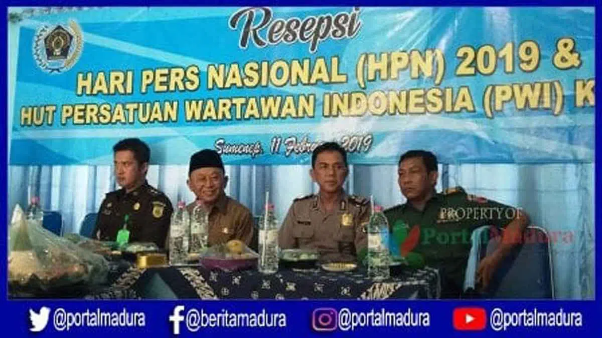 Bupati Sumenep Hadiri Resepsi HPN dan HUT ke 73 PWI