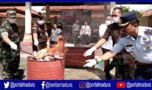 Ratusan Gram Sabu dan Pil Koplo Jenis 'Y' Dimusnahkan