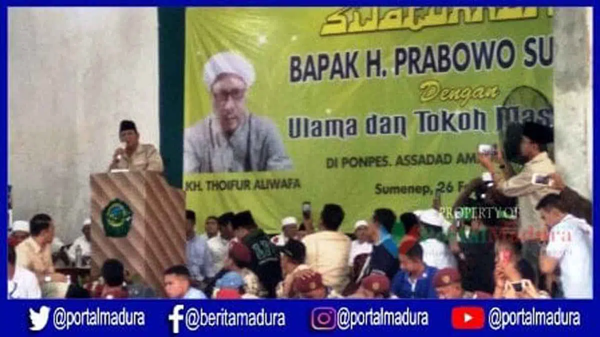 Jelang Pilpres, Prabowo Subianto Temui Ulama di Sumenep