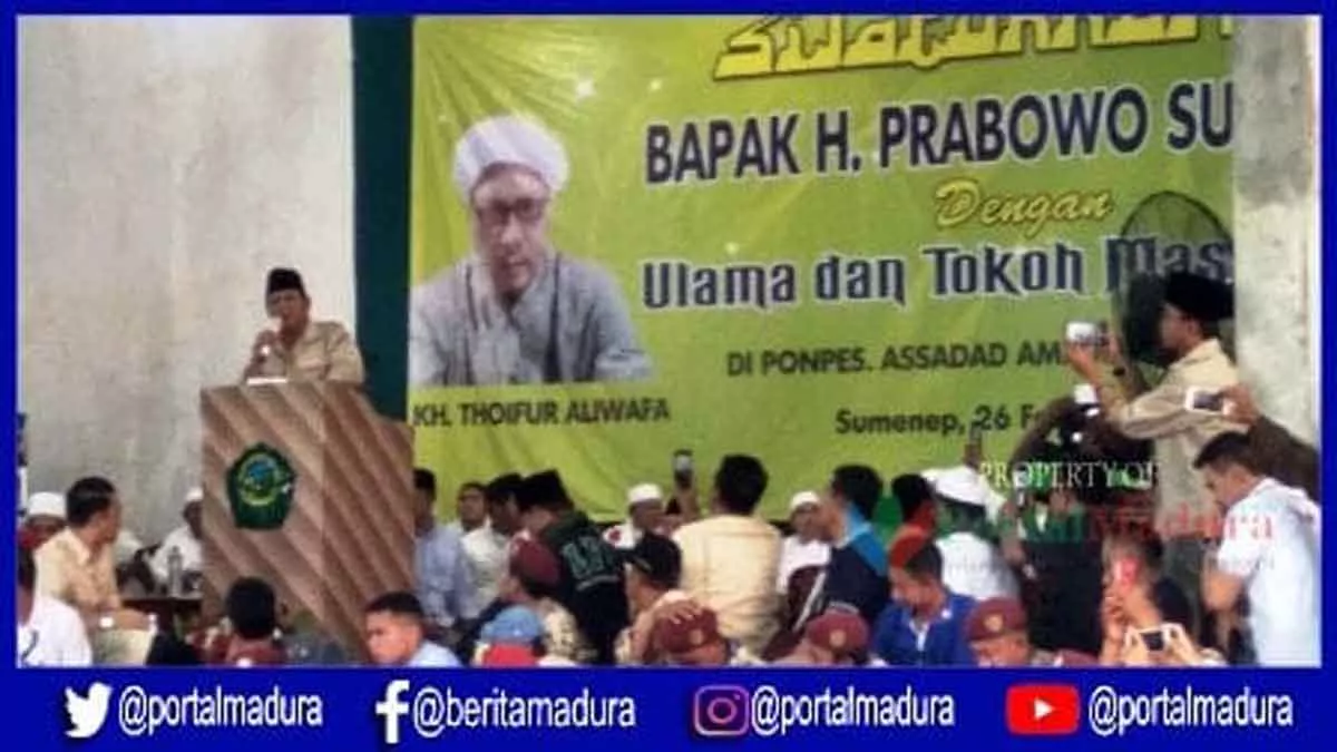 Jelang Pilpres, Prabowo Subianto Temui Ulama di Sumenep
