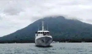 KRI Spica-934 lanjutkan survei oseanografi Selat Sunda