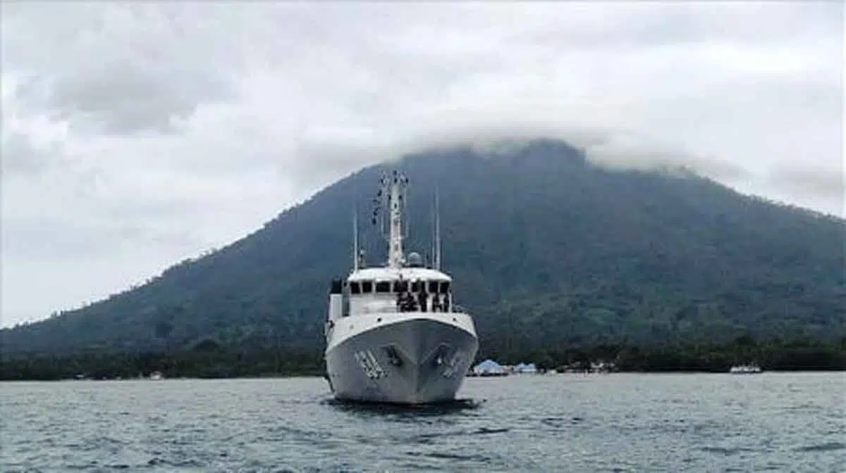 KRI Spica-934 lanjutkan survei oseanografi Selat Sunda