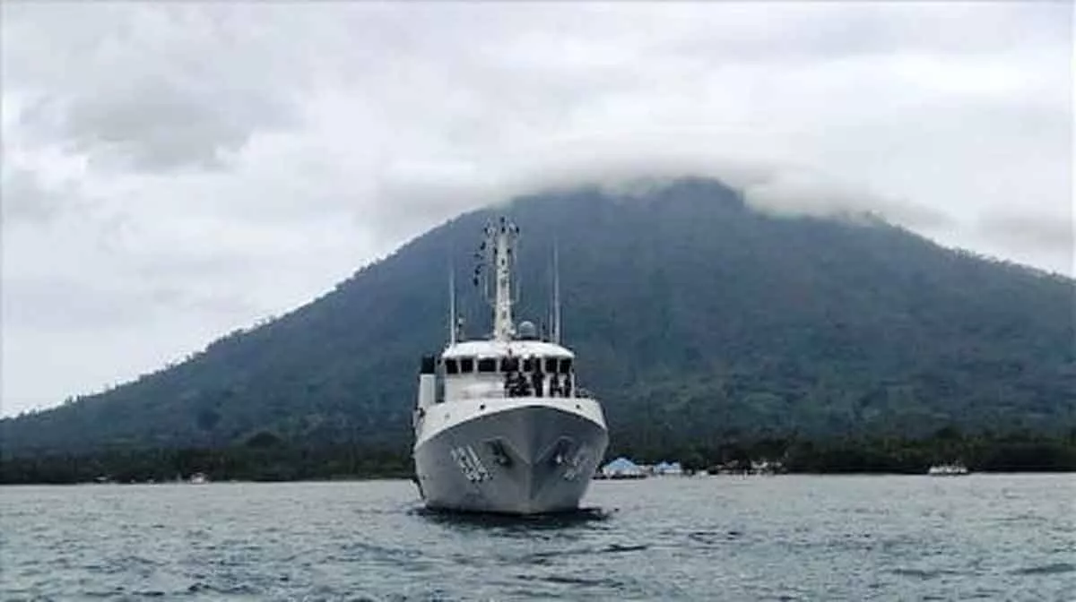 KRI Spica-934 lanjutkan survei oseanografi Selat Sunda