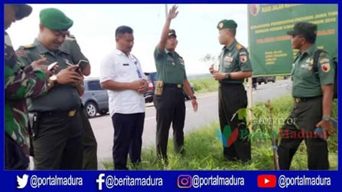Kodam dan Dishut Jatim Sidak Program Penghijauan Ruas Jalan di Bangkalan