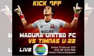 Link Live Streaming Indosiar  Vs Timnas Indonesia U-22 Jelang Piala AFF