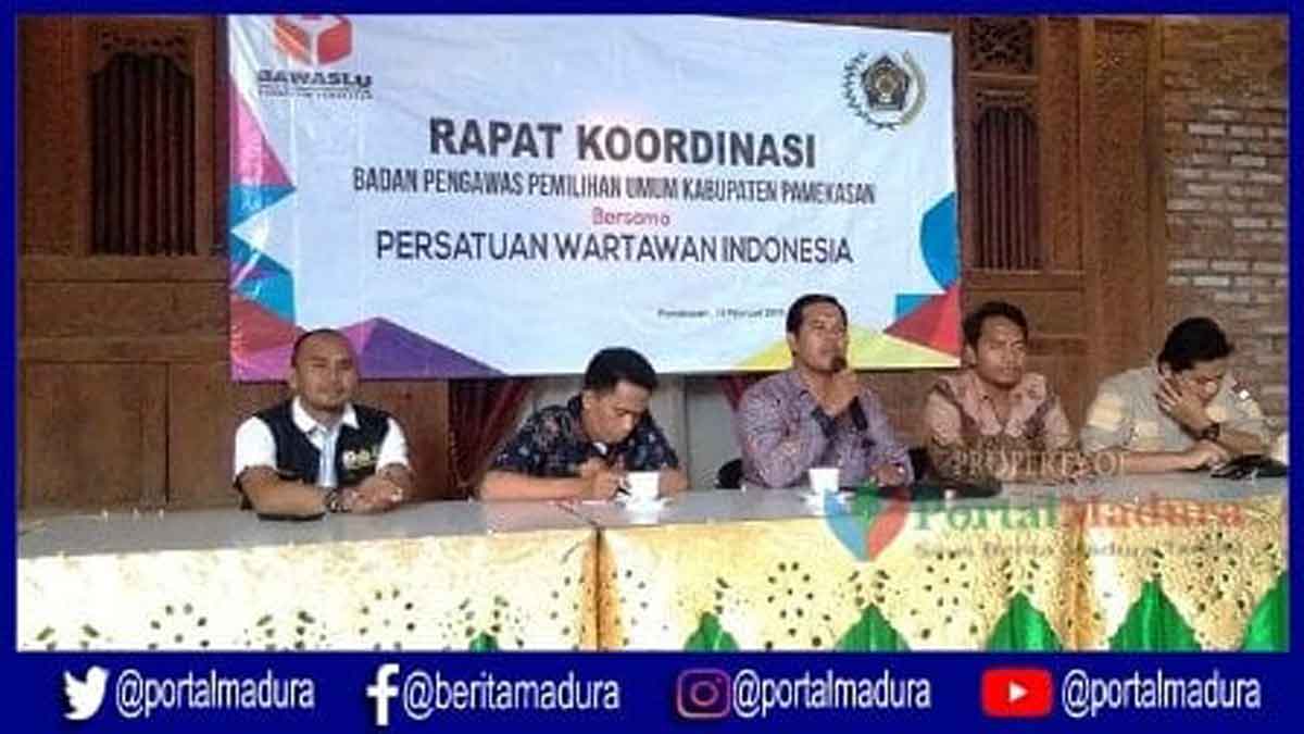 PWI Pamekasan Jalin Kerja Sama dengan Bawaslu