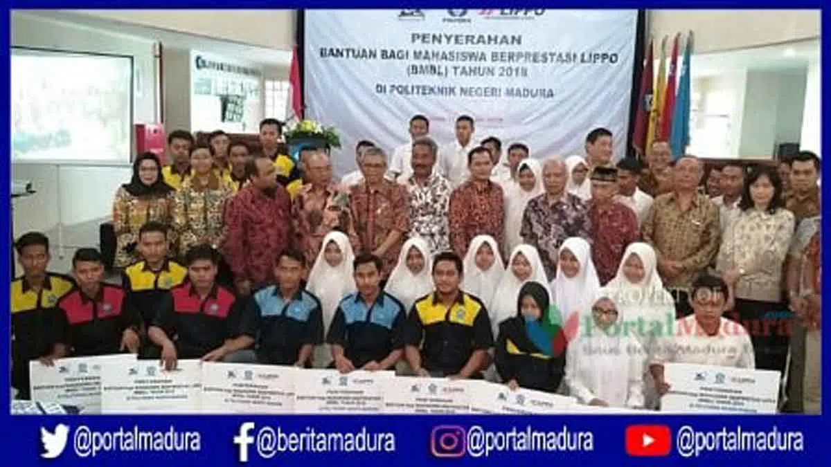 Lippo Group Serahkan Bantuan Mahasiswa Berprestasi Politeknik Negeri Madura