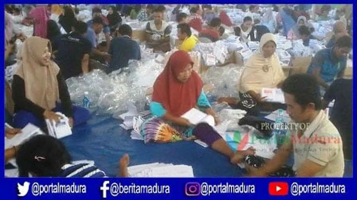 79 Surat Suara Pemilu 2019 di Sampang Rusak