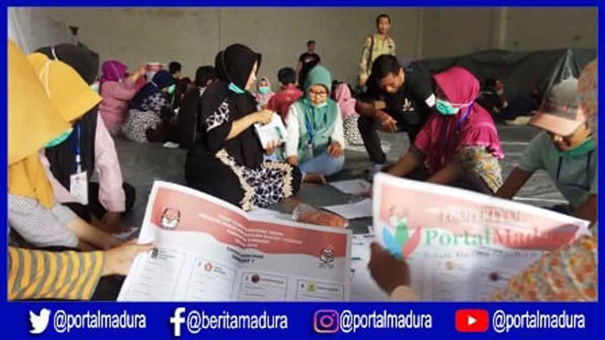Surat Suara Pemilu 2019 Mulai Disortir, KPU Sumenep Libatkan 102 Warga