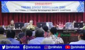 DPM PTSP Kabupaten Sumenep menggelar Sosialisasi OSS (Foto. Nanik Dwi Jayanti)