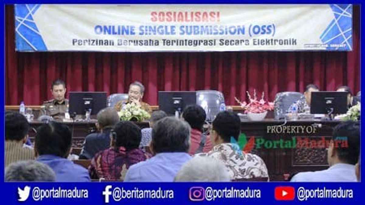 DPM PTSP Kabupaten Sumenep menggelar Sosialisasi OSS (Foto. Nanik Dwi Jayanti)