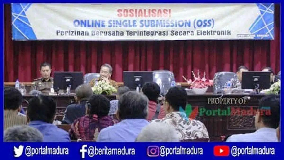 DPM PTSP Kabupaten Sumenep menggelar Sosialisasi OSS (Foto. Nanik Dwi Jayanti)